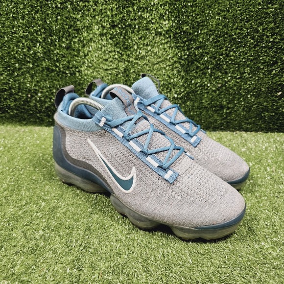 Nike Air VaporMax 2021 Flyknit Rift Blue Athletic Sneakers DC9394-400 Mens 9